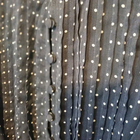 Classy No Brand Navy and White Polka Dot Dress, Size 6 in EUC - Picture 4 of 5